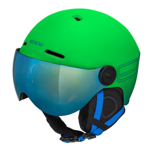 ETAPE SPEEDY PRO JR dětská lyžařská helma s vizorem zelená mat 2023