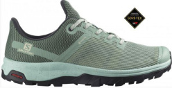 SALOMON OUTLINE PRISM GTX dámské trekové boty granite green