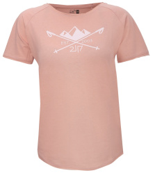 2117 OF SWEDEN APELVIKEN dámské tričko s krátkým rukávem coral
