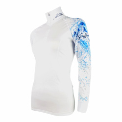 SUSPECT ANIMAL HEART 321021 dámské funkční triko zip ECO bamboo thermo bílá