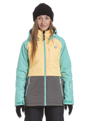 MEATFLY TRISH E dámská SNB a SKI bunda mint,sunrise heather,stone heather