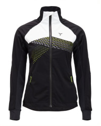 SILVINI SERRONE WJ1501 black-lime dámská bunda na běžky