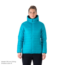 NORTHFINDER ANNIE BU-6034OR azure blue black dámská oboustranná bunda