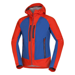 NORTHFINDER ROSTON BU-3860OR pánská outdoorová bunda softshellová orangeblue