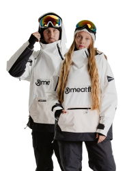 MEATFLY MADDIE UNISEX SKI&SNB bunda Clouds White