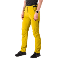 NORTHFINDER TRIA dámské trekové kalhoty 4-Way Stretch rychleschnoucí mustard