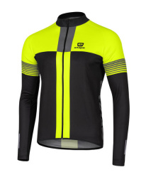 ETAPE COMFORT pánský dres na kolo černá/žlutá fluo