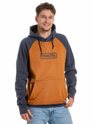 MEATFLY GRAVEL pánská technická mikina heather navy/brown sugar