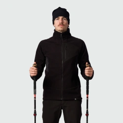 NORTHFINDER SALVA MI-3940OR fleece mikina pánská black/black