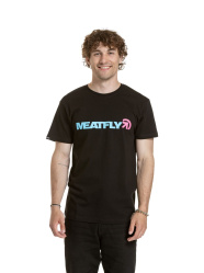 MEATFLY LOGEX T-SHIRT Black pánské tričko