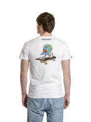 MEATFLY PLANET T-SHIRT White pánské tričko