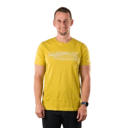 NORTHFINDER AMAD pánské tričko z organic cotton mustard
