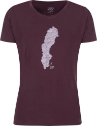 2117 OF SWEDEN APELVIKEN 7955908709 dámské triko plum