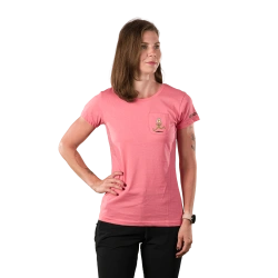 NORTHFINDER MARYB dámské tričko z organic cotton coral