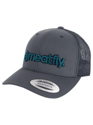 MEATFLY MF VIEW TRUCKER kšiltovka petrol logo/dark grey
