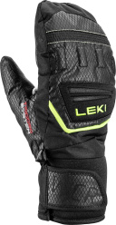 LEKI WCR TEAM 3D junior mitt dětské lyžařské rukavice black/ice lemon