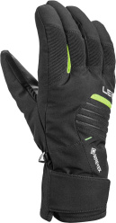 LEKI VISION GTX lyžařské rukavice black/lime