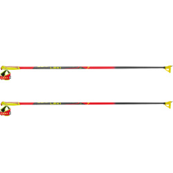 LEKI HRC JR běžecké hole bright red/black/neon yellow 22/23