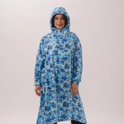 MAC IN A SAC festival poncho sbalitelná nepromokavá pláštěnka blue daze