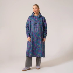 MAC IN A SAC festival poncho sbalitelná nepromokavá pláštěnka neon jazz