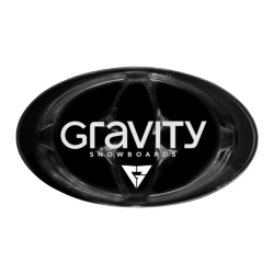 GRAVITY LOGO MAT black/white snowboard grip