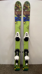 SPONGY JR + SALOMON C5 dětské sjezdové lyže zelené - BAZAR