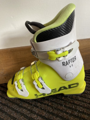 HEAD RAPTOR 40 dětské lyžařské boty žluté BAZAR