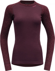 DEVOLD DUO ACTIVE MERINO dámské dvouvrstvé tričko port
