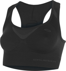 Sportovní podprsenka BRUBECK CROP TOP FITNESS CR10070 černá