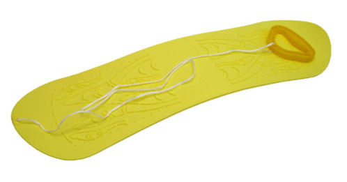 detail PLASTKON SNOWBOARD dětský kluzák žlutý