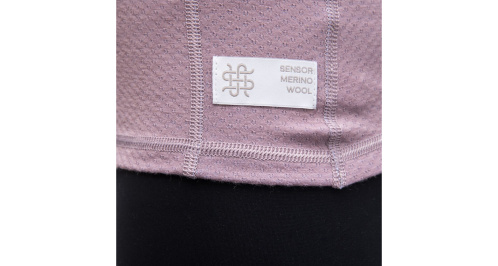 detail SENSOR MERINO DF dámské triko dl.rukáv mystic violet