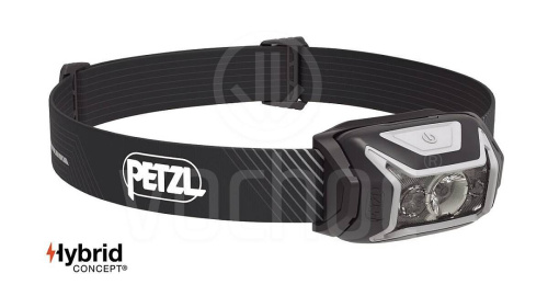 detail PETZL ACTIK CORE E065AA00 čelovka 2022 šedá 600lm