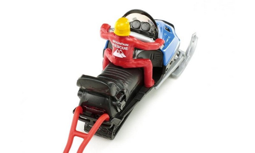 detail SIKU Blister - sněžný skútr se záchrannými sáněmi