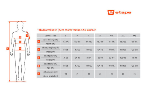 detail ETAPE FREETIME 2.0 pánský volný cyklistický dres limeta/černá