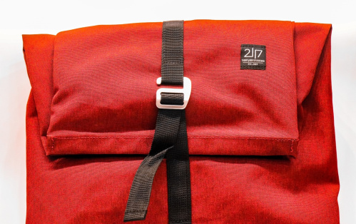 detail 2117 OF SWEDEN ELGHULT městský rolovací batoh 30l forest green