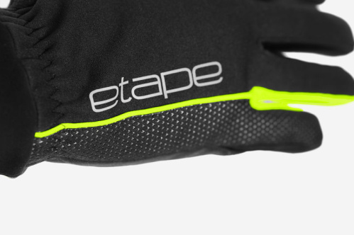 detail ETAPE PEAK WS+ pánské rukavice na běžky černá/žlutá fluo