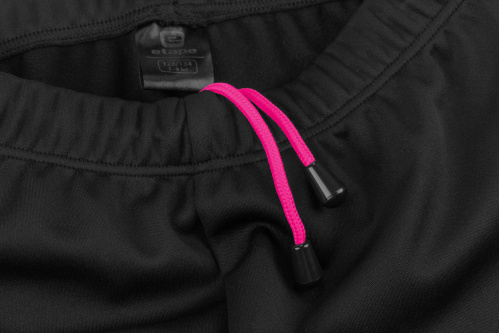 detail ETAPE SNOW WS dětské volné kalhoty na běžky černá/růžová