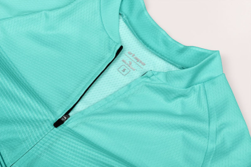 detail ETAPE VIOLET dámský cyklistický dres mint/černá