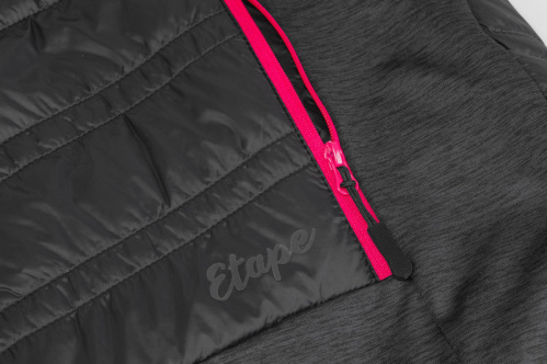 detail ETAPE ARTEMIS PRO 2.0 dámská zateplená vesta černá/růžová