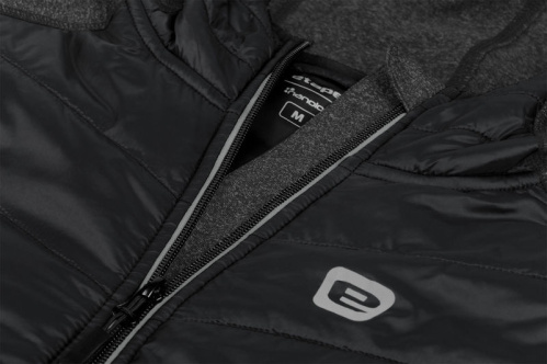 detail Pánská hybridní mikina s kapucí ETAPE CRUX PRO černá