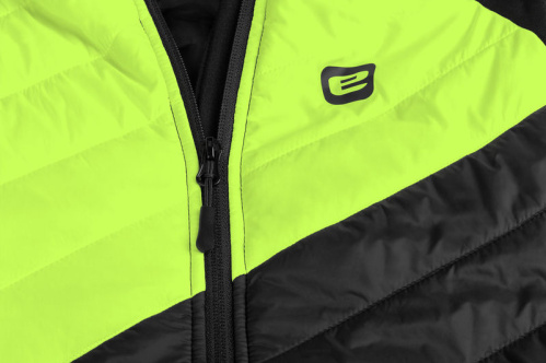 detail ETAPE CRUX PRO 2.0 pánská mikina s kapucí černá/žlutá fluo