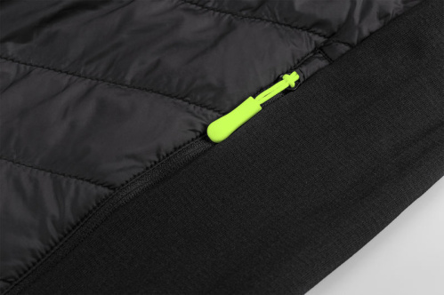 detail ETAPE CRUX PRO 2.0 pánská mikina s kapucí černá/žlutá fluo