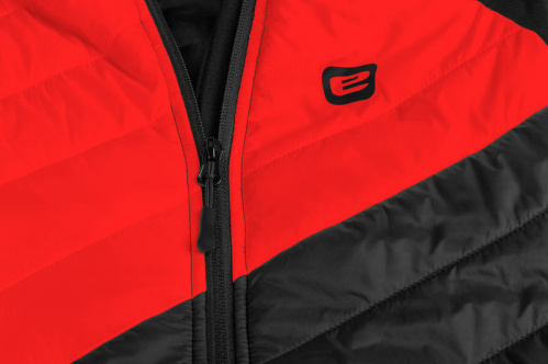 detail ETAPE CRUX PRO 2.0 pánská mikina s kapucí černá/červená