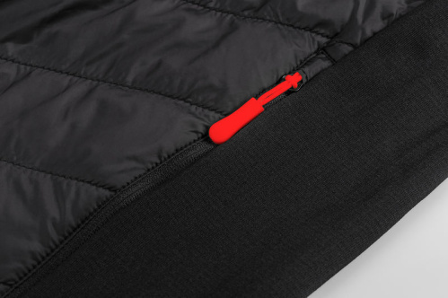 detail ETAPE CRUX PRO 2.0 pánská mikina s kapucí černá/červená