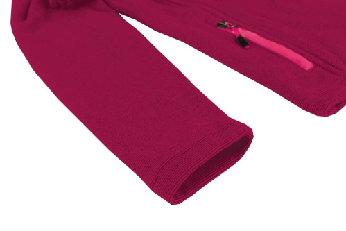 detail Mikina dětská HANNAH TAURUM rose stripe full zip