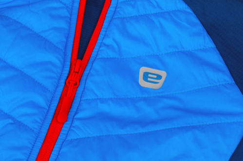 detail ETAPE ALEX dětská hybridní mikina modrá/červená