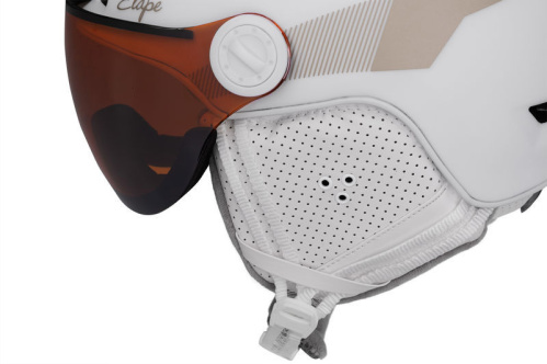 detail ETAPE MADONNA PRO dámská lyžařská helma bílá/prosecco mat 2025