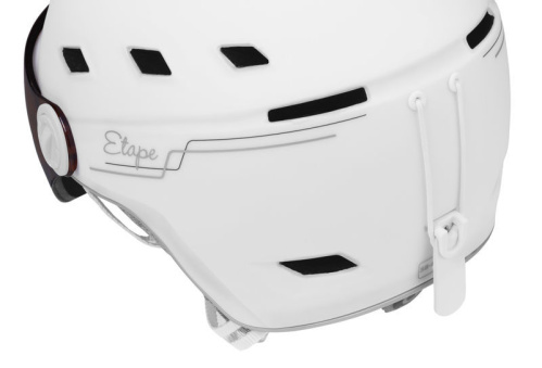 detail ETAPE MADONNA PRO dámská lyžařská helma bílá/šedá mat 23/24