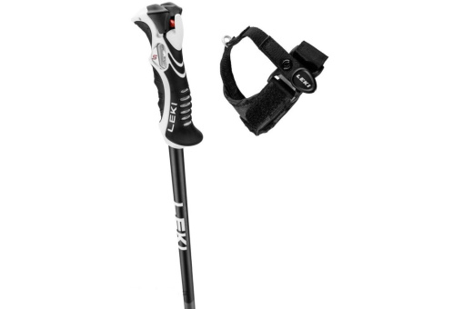 detail LEKI BOLD LITE S dark anthracite/black bright red sjezdové hole 24/25