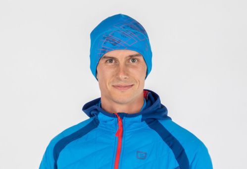 detail ETAPE FIZZ čepice termo fit modrá/červená